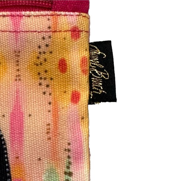 Laurel Burch Dog Print Crossbody Bag Small Canvas Purse Sun N Sand Adjustable - Picture 4 of 10